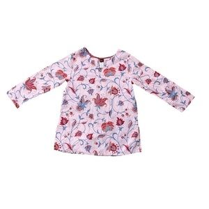 TEA Collection Girls Floral Tunic Top size 10 Long Sleeve